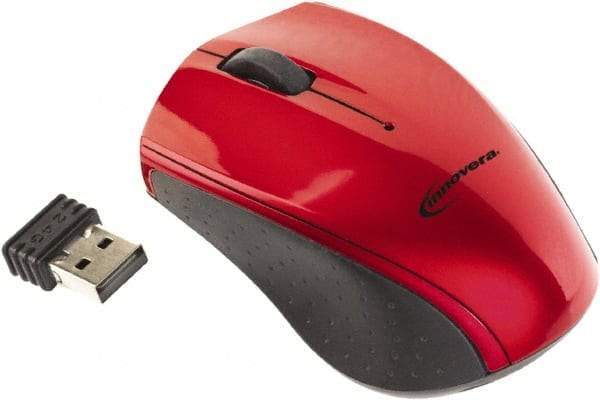 innovera - Red, Black Mouse - Use with Mac OS X, Windows 2000, XP, Vista, 7 - All Tool & Supply