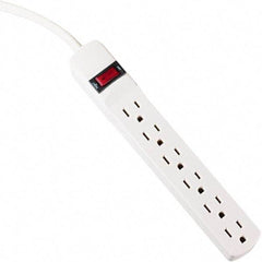 innovera - 6 Outlets, 120 Volts, 15 Amps, 15' Cord, Power Outlet Strip - 5-15R NEMA Configuration - All Tool & Supply