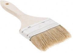 Weiler - 3" Flat Hog Chip Brush - 1-1/2" Bristle Length, 10" Wood Beavertail Handle - All Tool & Supply