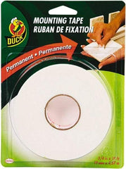 Duck - 3/4" x 15' Acrylic Adhesive Double Sided Tape - 2.6 mil Thick, White, Vinyl Foam Liner, Series DUC - All Tool & Supply