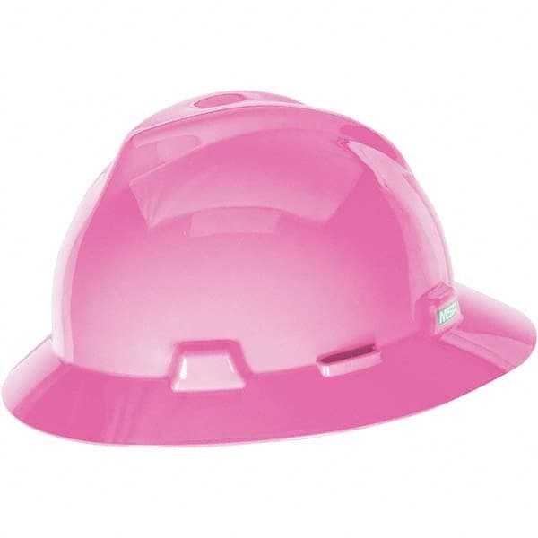 MSA - ANSI Type I Class E 4-Point Ratchet Full Brim Hard Hat - All Tool & Supply