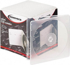 innovera - 1 Compartment, 5 Inch Wide x 3/16 Inch Deep x 5-5/8 Inch High, CD Case - Polypropylene, Clear - All Tool & Supply