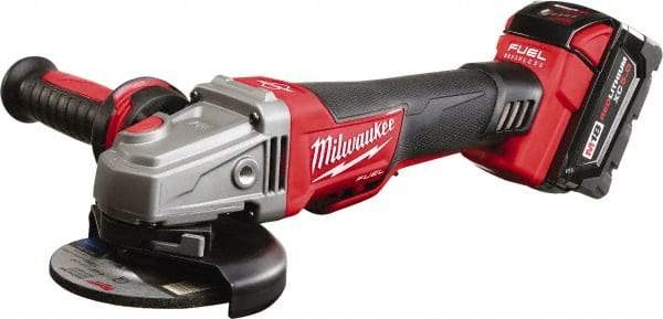 Milwaukee Tool - 4-1/2" Wheel Diam, 8,500 RPM, Cordless Angle & Disc Grinder - 18 Volts - All Tool & Supply