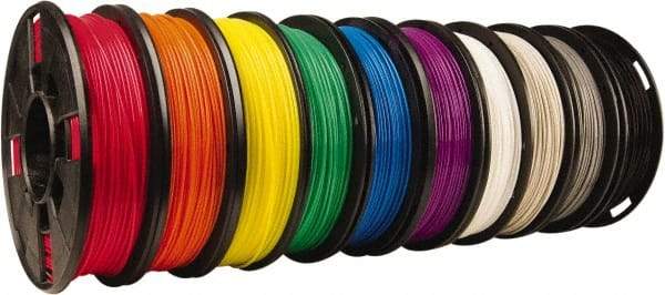 MakerBot - PLA Filament Small Spool - Black, Blue, Cool Gray, Green, Orange, Purple, Red, Warm Gray, White, Yellow, Use with Replicator Mini, Replicator (5th Generation), Replicator Z18, Replicator 2 - All Tool & Supply