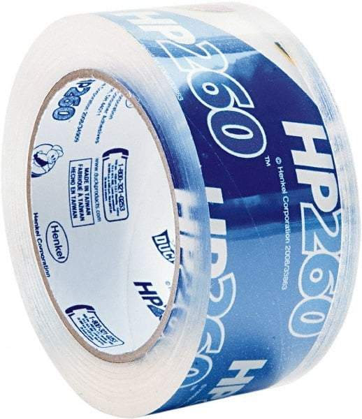 Duck - 1-7/8" x 60 Yd Clear Acrylic Adhesive Packaging Tape - Polypropylene Film Backing, 3.1 mil Thick, 31 Lb Tensile Strength, Series DUC - All Tool & Supply