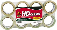 Duck - 1-7/8" x 55 Yd Clear Acrylic Adhesive Packaging Tape - Polyethylene Film Backing, 2.6 mil Thick, 31 Lb Tensile Strength, Series DUC - All Tool & Supply