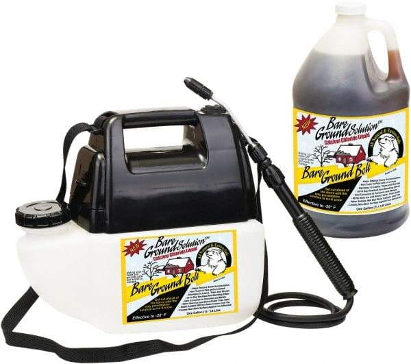 Bare Ground Solutions - 1 Gal Pump Spray Calcium Chloride Liquid - Effective to -20°F - All Tool & Supply