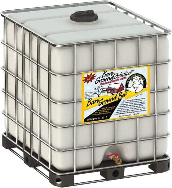 Bare Ground Solutions - 275 Gal Tote Calcium Chloride Liquid - Effective to -20°F - All Tool & Supply