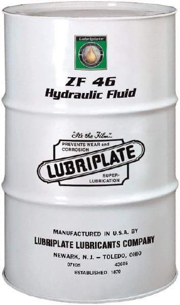 Lubriplate - 55 Gal Drum, Mineral Hydraulic Oil - SAE 20, ISO 46, 46.34 cSt at 40°, 6.4 cSt at 100°C - All Tool & Supply