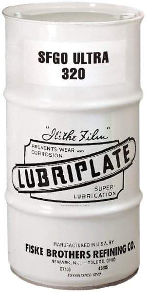 Lubriplate - 16 Gal Drum, Synthetic Gear Oil - 10°F to 420°F, 1557 SUS Viscosity at 100°F, 161 SUS Viscosity at 210°F, ISO 320 - All Tool & Supply