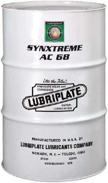 Lubriplate - 55 Gal Drum, ISO 68, SAE 20, Air Compressor Oil - 30°F to 430°, 66 Viscosity (cSt) at 40°C, 9 Viscosity (cSt) at 100°C - All Tool & Supply