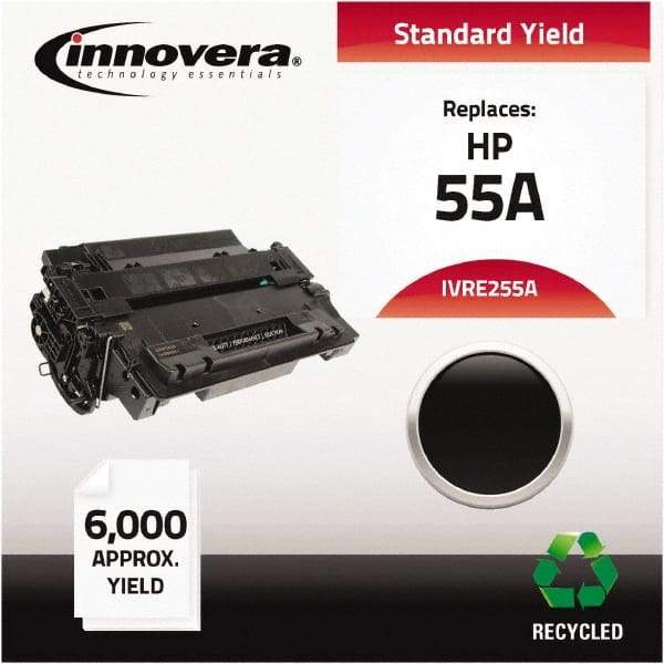 innovera - Black Toner Cartridge - Use with HP LaserJet P3010, P3015, P3015D, P3015DN, P3015X, P3016 - All Tool & Supply