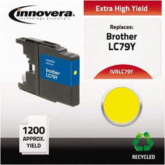 innovera - Yellow Inkjet Printer Cartridge - Use with Brother MFC-J6510DW, MFC-J6710DW, MFC-J6910DW, MFC-J825DW, MFC-J835DW - All Tool & Supply