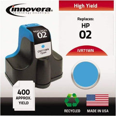 innovera - Cyan Inkjet Printer Cartridge - Use with HP Photosmart C5180, C6180, C7180, D6160, D7145, D7155, D7160, D7345, D7355, D7360, 3110, 3210, 3310, 8250 - All Tool & Supply