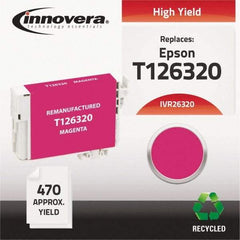 innovera - Magenta Inkjet Printer Cartridge - Use with Epson Stylus NX330, NX430, Workforce 60, 435, 520, 545, 630, 633, 635, 645, 840, 845, 7010, 7510 - All Tool & Supply