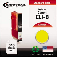 innovera - Yellow Inkjet Printer Cartridge - Use with Canon PIXMA iP3300, iP3500, iP4200, iP4300, iP4500, iP5200, MP500, MP510, MP520, MP530, MP600, MP610, MP800, MP810, MP830, MP950, MP960, MP970, MX700, MX850 - All Tool & Supply