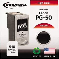 innovera - Black Inkjet Printer Cartridge - Use with Canon FAX-JX200, PIXMA MP150, MP160, MP180, MP450, MP460, MX300, MX310 - All Tool & Supply