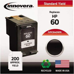 innovera - Black Inkjet Printer Cartridge - Use with HP Deskjet D2530, D2545, D2560, D5560, F4200, F4440, F4480, Photosmart C4640, C4650, C4680, C4795 - All Tool & Supply