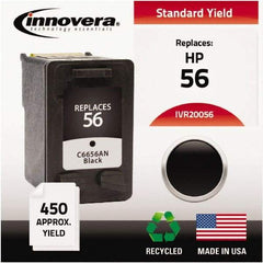 innovera - Black Ink Cartridge - Use with HP Deskjet 450, 5150, 5550, 5650, 5850, 9650, 9670, 9680, Digital Copier Printer 410, Officejet 6110 - All Tool & Supply