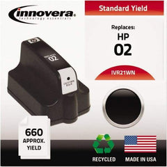 innovera - Black Inkjet Printer Cartridge - Use with HP Photosmart C5180, C6180, C7180, D6160, D7145, D7155, D7160, D7345, D7355, D7360, 3110, 3210, 3310, 8250 - All Tool & Supply