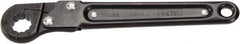 Proto - 11mm, Black Finish, Ratcheting Flare Nut Wrench - 12 Points, 5.437" OAL, Steel, Single End Head - All Tool & Supply