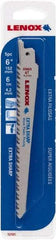 Lenox - 6" Long x 3/4" Thick, Bi-Metal Reciprocating Saw Blade - Straight Profile, 6 TPI, Toothed Edge - All Tool & Supply