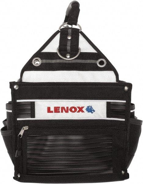 Lenox - 33 Pocket Black Ballistic Nylon Tool Tote - 10" Wide x 10" Deep x 12" High - All Tool & Supply