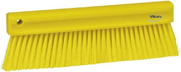 Vikan - Polyester Counter Brush - 2" Bristle Length, 11" Long x 1-1/4" Wide Head, Yellow - All Tool & Supply