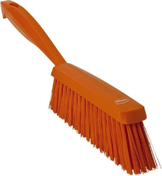 Vikan - 14" OAL, Polyester Staple Set Bench Brush - 2" Bristle Length, 6-3/8" Long Head, Orange - All Tool & Supply