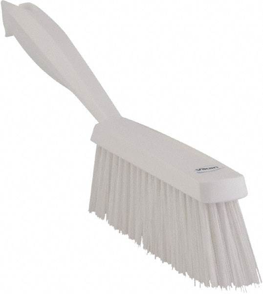 Vikan - 14" OAL, Polyester Staple Set Bench Brush - 2" Bristle Length, 6-3/8" Long Head, White - All Tool & Supply