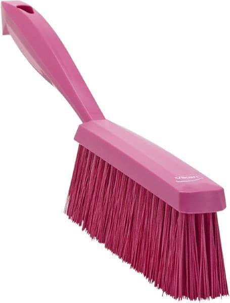 Vikan - 14" OAL, Polyester Staple Set Bench Brush - 2" Bristle Length, 6-3/8" Long Head, Pink - All Tool & Supply