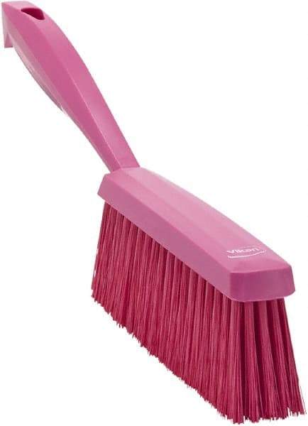 Vikan - 14" OAL, Polyester Staple Set Bench Brush - 2" Bristle Length, 6-3/8" Long Head, Pink - All Tool & Supply