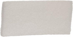 Remco - 10" Long x 4-1/2" Wide x 1-1/8" Thick Scouring Pad - Light-Duty, White - All Tool & Supply