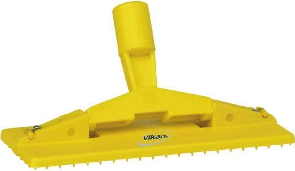 Vikan - 9" Long x 3-3/4" Wide Scouring Pad Holder - Yellow - All Tool & Supply