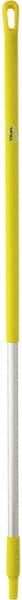 Vikan - 51 x 1-1/4" Aluminum Squeegee Handle - European Threaded Connection, Yellow - All Tool & Supply