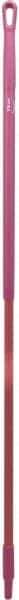 Vikan - 59 x 1-1/4" Fiberglass Squeegee Handle - European Threaded Connection, Pink - All Tool & Supply