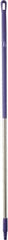 Vikan - 59 x 1-1/4" Aluminum Squeegee Handle - European Threaded Connection, Purple - All Tool & Supply