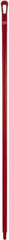 Vikan - 59 x 1-1/4" Polypropylene Squeegee Handle - European Threaded Connection, Red - All Tool & Supply