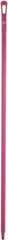 Vikan - 59 x 1-1/4" Polypropylene Squeegee Handle - European Threaded Connection, Pink - All Tool & Supply