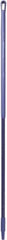 Vikan - 59 x 1-1/4" Fiberglass Squeegee Handle - European Threaded Connection, Purple - All Tool & Supply