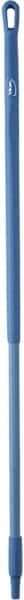 Vikan - 51 x 1-1/4" Fiberglass Squeegee Handle - European Threaded Connection, Blue - All Tool & Supply