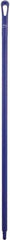 Vikan - 51 x 1-1/4" Polypropylene Squeegee Handle - European Threaded Connection, Purple - All Tool & Supply