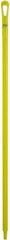 Vikan - 51 x 1-1/4" Polypropylene Squeegee Handle - European Threaded Connection, Yellow - All Tool & Supply