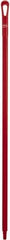 Vikan - 51 x 1-1/4" Polypropylene Squeegee Handle - European Threaded Connection, Red - All Tool & Supply