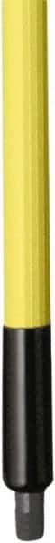 Remco - 187 x 1-1/4" Fiberglass Squeegee Handle - European Threaded Connection, Yellow, Telescoping - All Tool & Supply