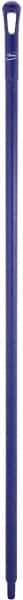 Vikan - 59 x 1-1/4" Polypropylene Squeegee Handle - European Threaded Connection, Purple - All Tool & Supply