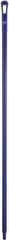 Vikan - 59 x 1-1/4" Polypropylene Squeegee Handle - European Threaded Connection, Purple - All Tool & Supply