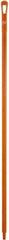 Vikan - 59 x 1-1/4" Polypropylene Squeegee Handle - European Threaded Connection, Orange - All Tool & Supply