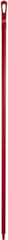 Vikan - 67 x 1-19/64" Polypropylene Squeegee Handle - European Threaded Connection, Red - All Tool & Supply