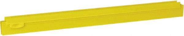 Vikan - 20" Rubber Blade Squeegee Refill - Double Edge, Yellow, Plastic Holder - All Tool & Supply